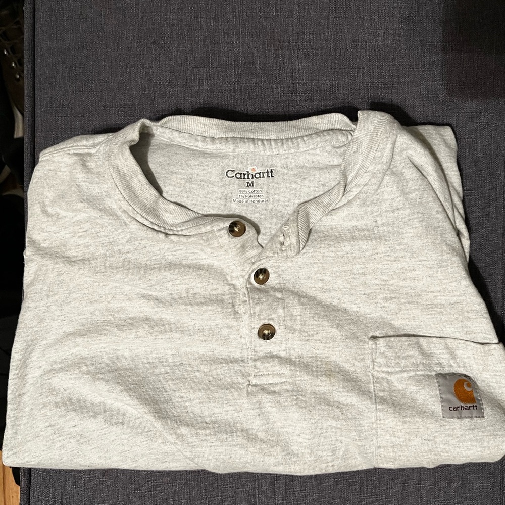 Carhartt mens long sleeve Henley size Med